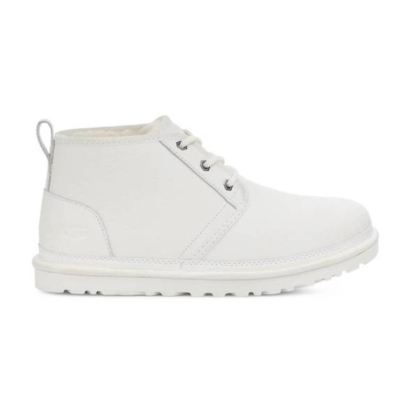 NEW UGG men's neumel leather chukka boot in white leather - Picture 1 of 6